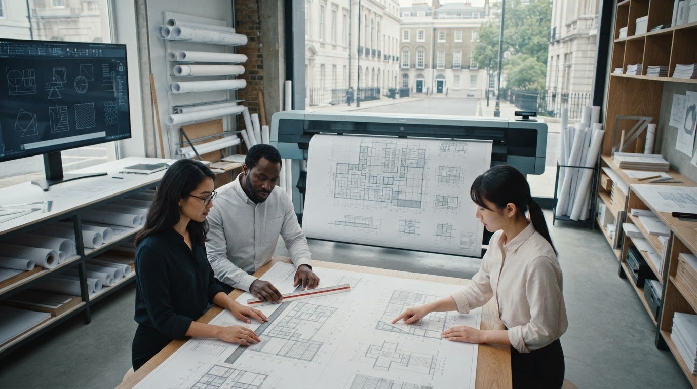 CAD Plotting Services in London: Accurate Plans, Reliable Print